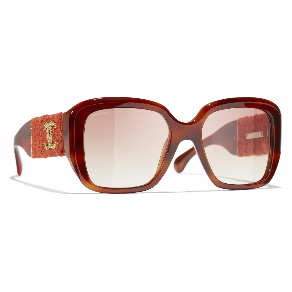 Chanel - Square Sunglasses - Tortoise Brown Gradient - Chanel Eyewear -  Avvenice