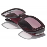 Chanel - Square Sunglasses - Burgundy - Chanel Eyewear