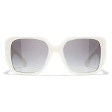 Chanel - Square Sunglasses - White Gray Gradient - Chanel Eyewear