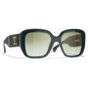 Chanel - Square Sunglasses - Dark Green - Chanel Eyewear