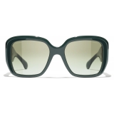 Chanel - Square Sunglasses - Dark Green - Chanel Eyewear