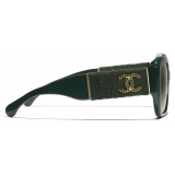 Chanel - Square Sunglasses - Dark Green - Chanel Eyewear