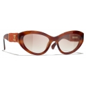 Chanel - Cat-Eye Sunglasses - Tortoise Light Brown Gradient - Chanel Eyewear