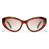 Chanel - Cat-Eye Sunglasses - Tortoise Light Brown Gradient - Chanel Eyewear