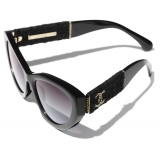 Chanel - Occhiali da Sole Cat-Eye - Nero Grigio Sfumate - Chanel Eyewear