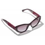 Chanel - Cat-Eye Sunglasses - Burgundy - Chanel Eyewear