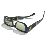 Chanel - Rectangular Sunglasses - Dark Green - Chanel Eyewear