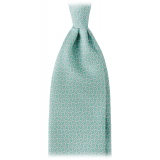 Viola Milano - Maillon Selftipped Italian Silk Tie - Menthol Mix - Handmade in Italy - Luxury Exclusive Collection