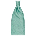 Viola Milano - Maillon Selftipped Italian Silk Tie - Mint/Sea - Handmade in Italy - Luxury Exclusive Collection