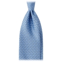 Viola Milano - Maillon Selftipped Italian Silk Tie - Sea Mix - Handmade in Italy - Luxury Exclusive Collection