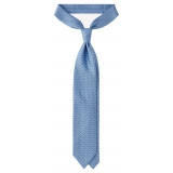 Viola Milano - Maillon Selftipped Italian Silk Tie - Sea Mix - Handmade in Italy - Luxury Exclusive Collection