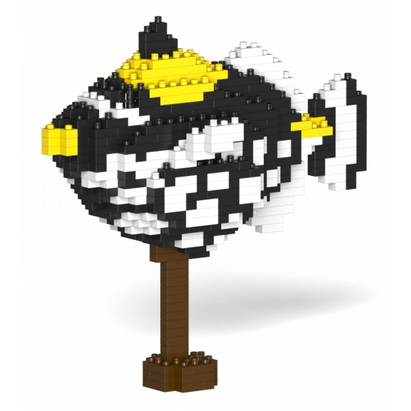 Jekca - Clown Triggerfish 01S - Lego - Scultura - Costruzione - 4D - Animali di Mattoncini - Toys