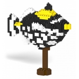 Jekca - Clown Triggerfish 01S - Lego - Sculpture - Construction - 4D - Brick Animals - Toys