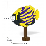 Jekca - Emperor Angelfish 01S - Lego - Sculpture - Construction - 4D - Brick Animals - Toys