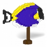 Jekca - Powder Blue Tang 01S - Lego - Sculpture - Construction - 4D - Brick Animals - Toys