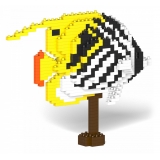 Jekca - Threadfin Butterflyfish 01S - Lego - Sculpture - Construction - 4D - Brick Animals - Toys