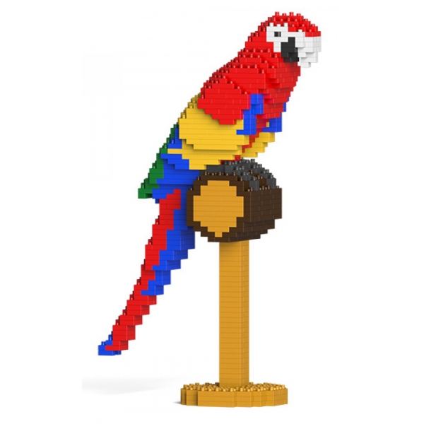 Jekca - Macaw 01S - Lego - Scultura - Costruzione - 4D - Animali di Mattoncini - Toys