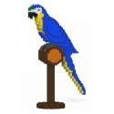 Jekca - Blue-and-Gold Macaw 01S - Lego - Sculpture - Construction - 4D - Brick Animals - Toys