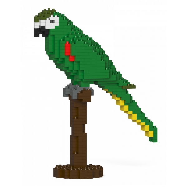 Jekca - Hahn’s Macaw 01S - Lego - Sculpture - Construction - 4D - Brick Animals - Toys