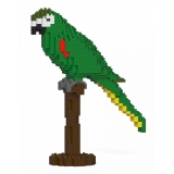 Jekca - Hahn’s Macaw 01S - Lego - Sculpture - Construction - 4D - Brick Animals - Toys