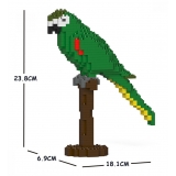 Jekca - Hahn’s Macaw 01S - Lego - Scultura - Costruzione - 4D - Animali di Mattoncini - Toys
