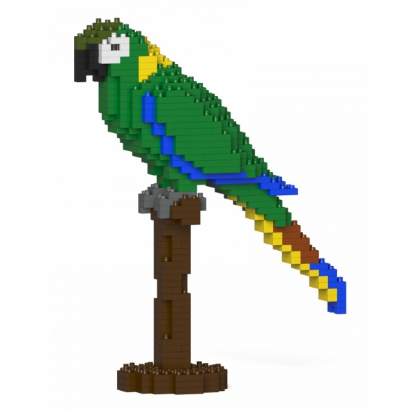 Jekca - Yellow Collared Macaw 01S - Lego - Scultura - Costruzione - 4D - Animali di Mattoncini - Toys