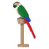 Jekca - Green Cheek Conure 01S-M01 - Lego - Sculpture - Construction - 4D - Brick Animals - Toys