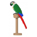 Jekca - Green Cheek Conure 01S-M02 - Lego - Sculpture - Construction - 4D - Brick Animals - Toys