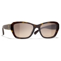 Chanel - Butterfly Sunglasses - Dark Tortoise Brown Gradient - Chanel Eyewear