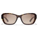 Chanel - Butterfly Sunglasses - Dark Tortoise Brown Gradient - Chanel Eyewear