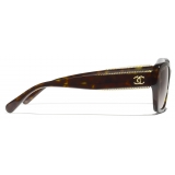 Chanel - Butterfly Sunglasses - Dark Tortoise Brown Gradient - Chanel Eyewear