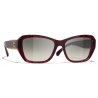 Chanel - Butterfly Sunglasses - Red Gray Gradient - Chanel Eyewear