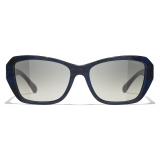 Chanel - Butterfly Sunglasses - Blue Gray Gradient - Chanel Eyewear