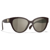 Chanel - Occhiali da Sole a Farfalla - Marrone - Chanel Eyewear