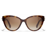 Chanel - Butterfly Sunglasses - Dark Tortoise Brown Gradient - Chanel Eyewear