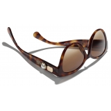 Chanel - Butterfly Sunglasses - Dark Tortoise Brown Gradient - Chanel Eyewear