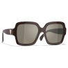 Chanel - Occhiali da Sole Quadrati - Marrone - Chanel Eyewear