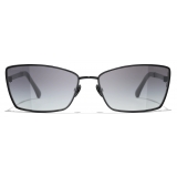 Chanel - Rectangular Sunglasses - Black Gray Gradient - Chanel Eyewear