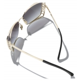 Chanel - Occhiali da Sole Rettangolari - Oro Grigio Sfumate - Chanel Eyewear