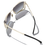 Chanel - Rectangular Sunglasses - Gold Gray Gradient - Chanel