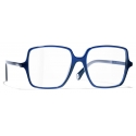 Chanel - Occhiali da Vista Quadrata - Blu - Chanel Eyewear