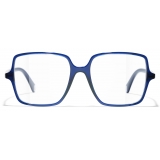 Chanel - Occhiali da Vista Quadrata - Blu - Chanel Eyewear