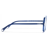 Chanel - Occhiali da Vista Quadrata - Blu - Chanel Eyewear