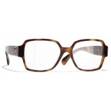 Chanel - Occhiali da Vista Quadrata - Tartaruga - Chanel Eyewear