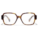 Chanel - Occhiali da Vista Quadrata - Tartaruga - Chanel Eyewear