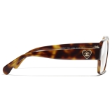 Chanel - Occhiali da Vista Quadrata - Tartaruga - Chanel Eyewear