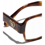 Chanel - Occhiali da Vista Quadrata - Tartaruga - Chanel Eyewear