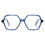 Chanel - Occhiali da Vista Quadrata - Blu - Chanel Eyewear