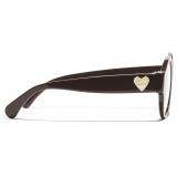 Chanel - Occhiali da Vista Rotondi - Marrone - Chanel Eyewear