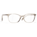 Chanel - Rectangular Optical Glasses - Taupe - Chanel Eyewear